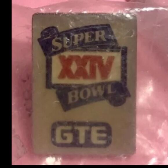 San Francisco 49ers,Super Bowl XXIV, GTE Pin, +Joe Montana Topps True Champ Card - Picture 3 of 6